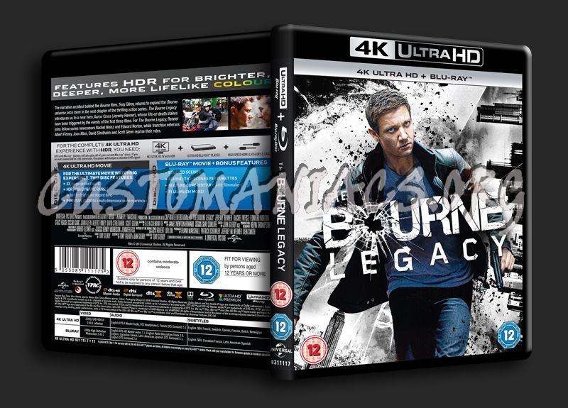 The Bourne Legacy 4K blu-ray cover