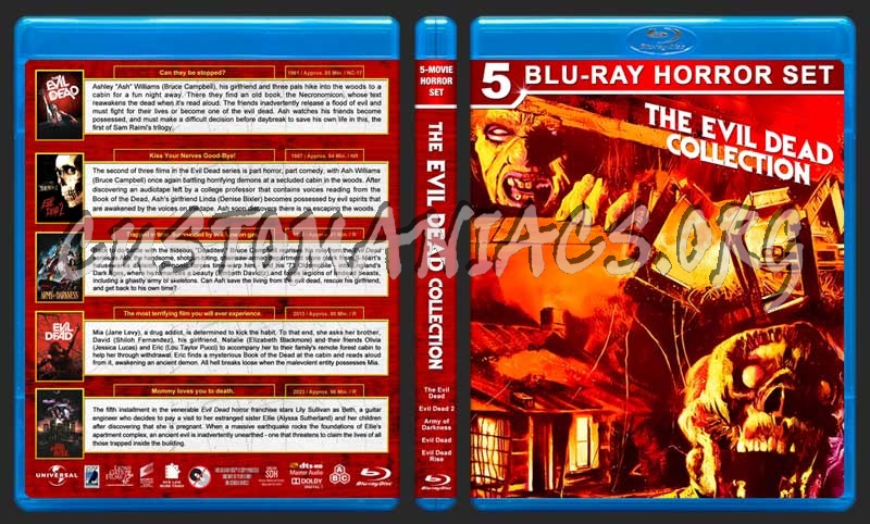 The Evil Dead Collection blu-ray cover