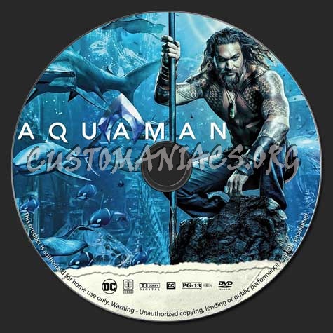 Aquaman dvd label