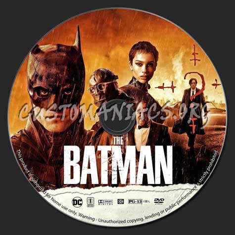 The Batman dvd label