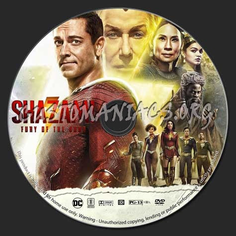 Shazam! Fury of the Gods dvd label