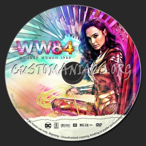 Wonder Woman 1984 dvd label