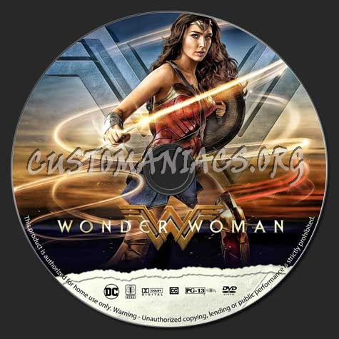 Wonder Woman dvd label