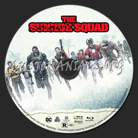 The Suicide Squad blu-ray label