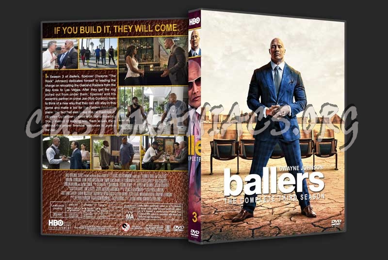 Ballers - The Complete Series (spanning spine) dvd cover