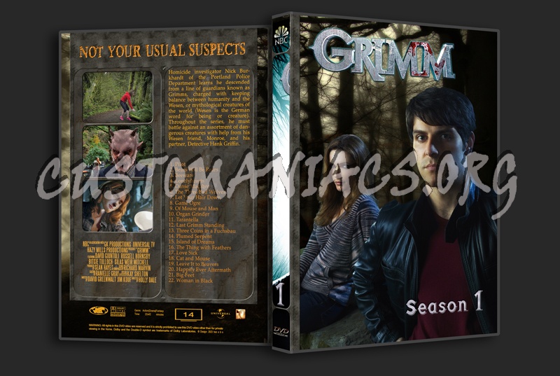 Grimm - Full Series (spanning spine) dvd cover