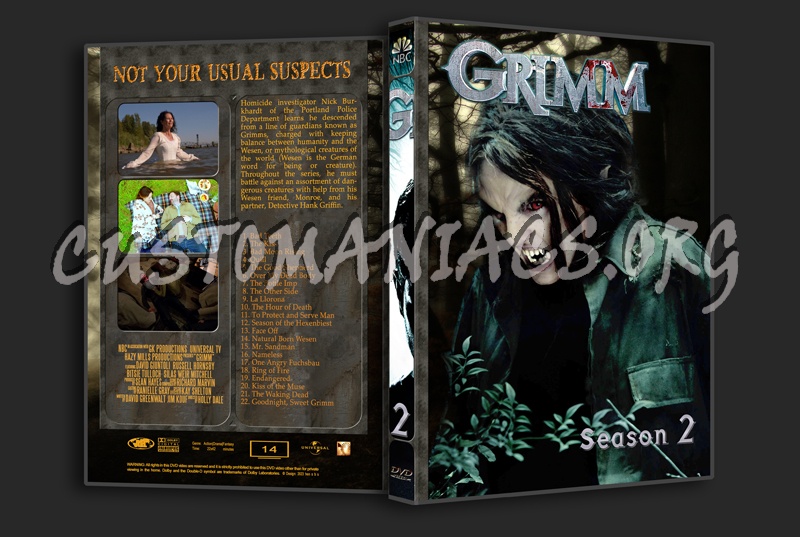 Grimm - Full Series (spanning spine) dvd cover