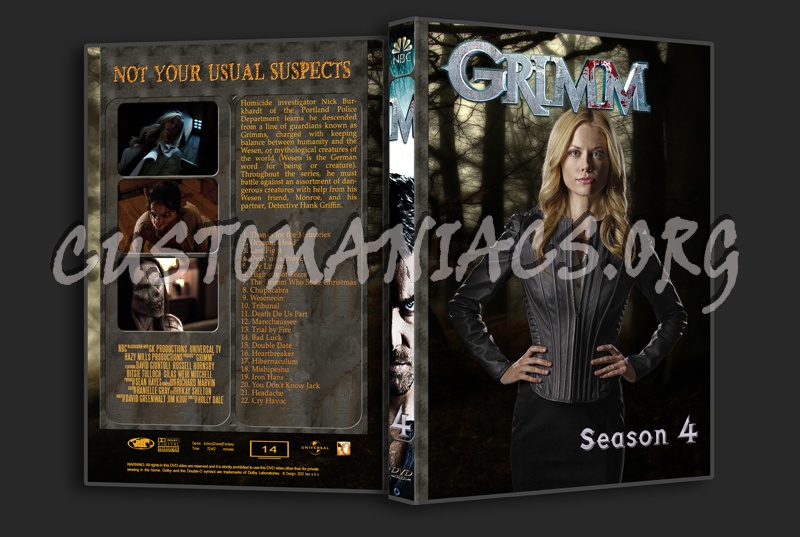 Grimm - Full Series (spanning spine) dvd cover