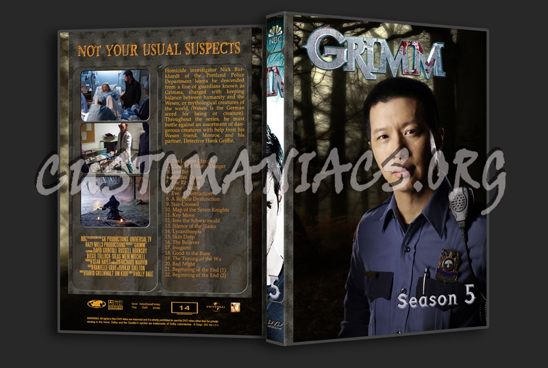 Grimm - Full Series (spanning spine) dvd cover