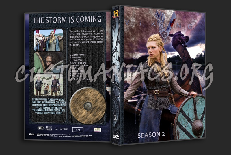 Vikings Complete series (spanning spine) dvd cover