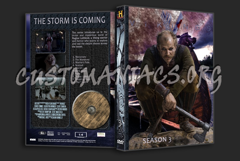 Vikings Complete series (spanning spine) dvd cover
