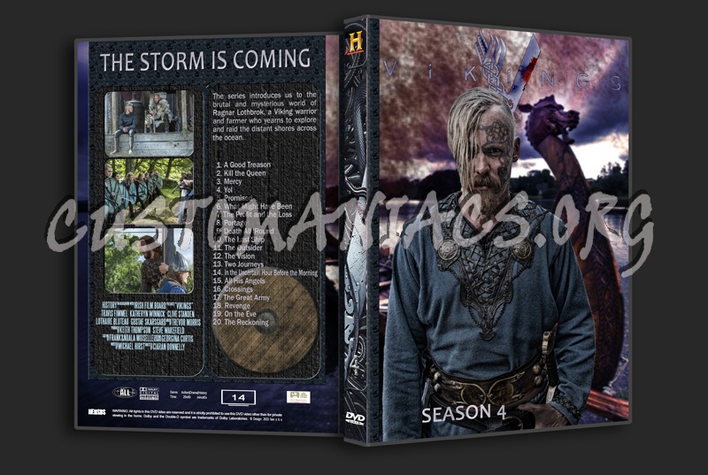 Vikings Complete series (spanning spine) dvd cover