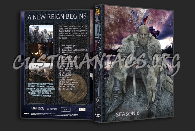 Vikings Complete series (spanning spine) dvd cover