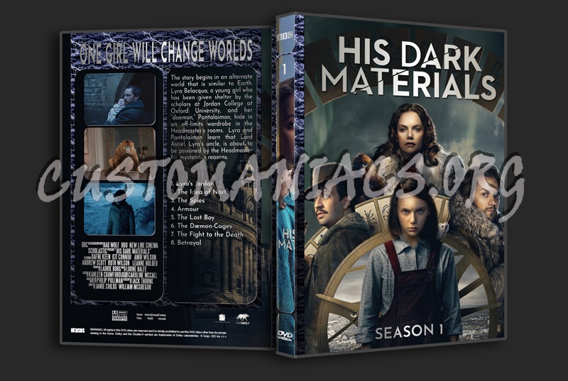 His Dark Materials - Complete Series (spanning spine) dvd cover