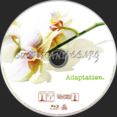 Adaptation (2002) blu-ray label