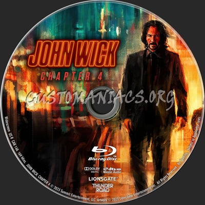 John Wick: Chapter 4 (2023) blu-ray label