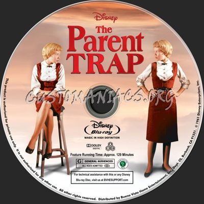 The Parent Trap (1961) blu-ray label