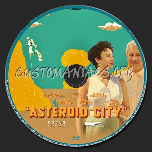 Asteroid City blu-ray label