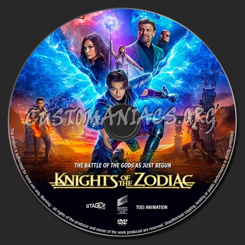 Knights Of The Zodiac dvd label