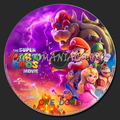 The Super Mario Bros Movie dvd label DVD Covers Labels by