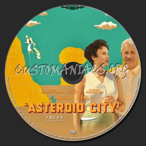 Asteroid City dvd label