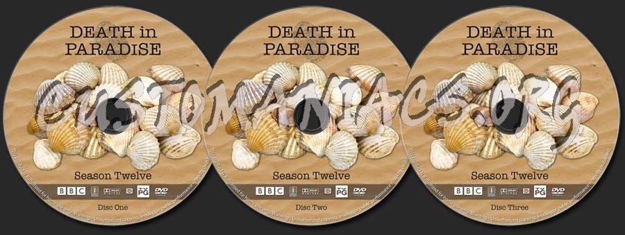 Death In Paradise - Season 12 dvd label