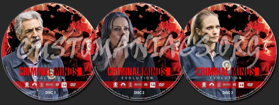 Criminal Minds Evolution - Season 1 dvd label