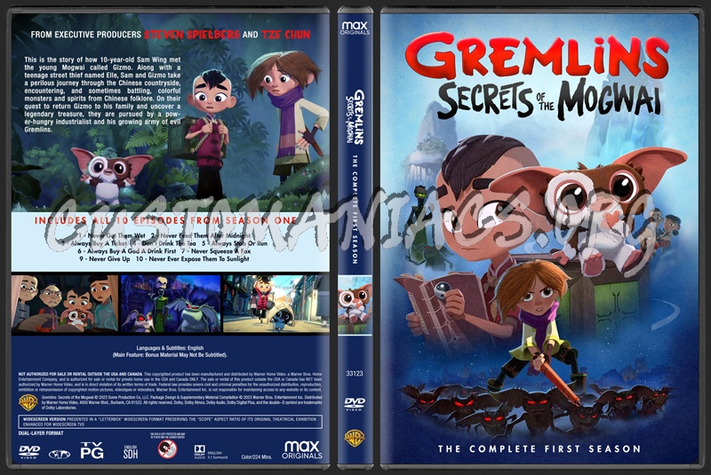 Gremlins - Secrets of the Mogwai - Season 1 dvd cover