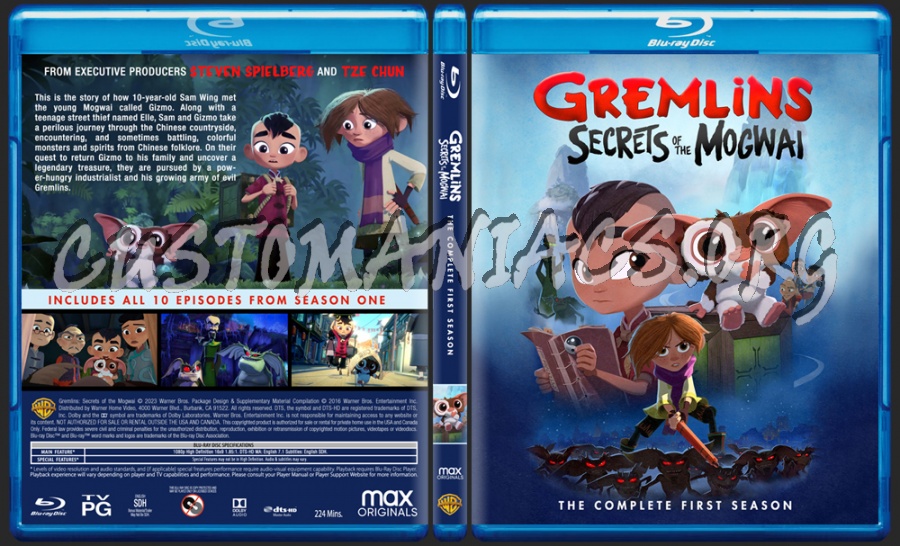 Gremlins - Secrets of the Mogwai - Season 1 blu-ray cover