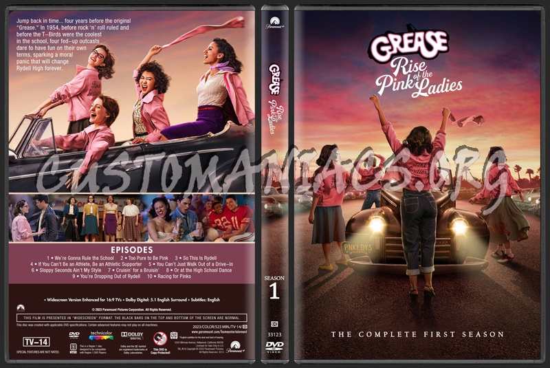 Grease - Rise of the Pink Ladies dvd cover