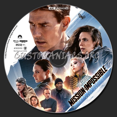 Mission: Impossible - Dead Reckoning Part One 4k blu-ray label