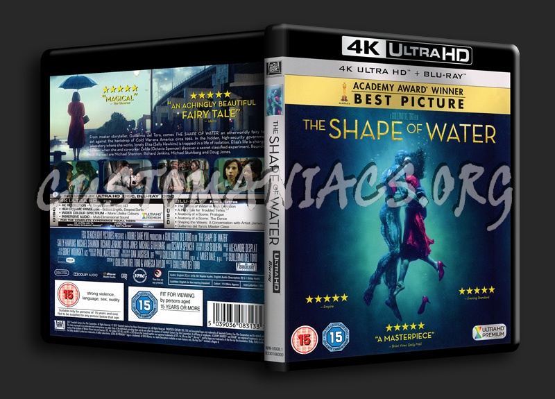 The Shape of Water 4K blu-ray cover