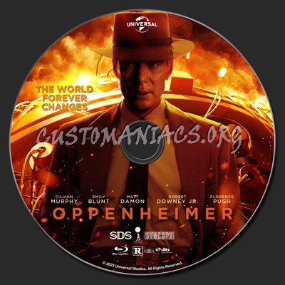 Oppenheimer blu-ray cover - DVD Covers & Labels by Customaniacs, id: 285893  free download highres blu-ray cover
