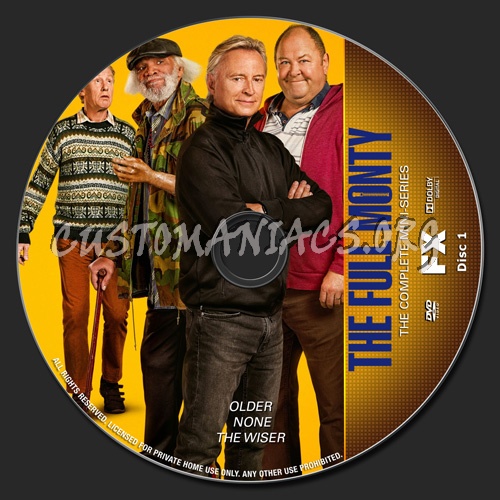 The Full Monty Mini-Series dvd label