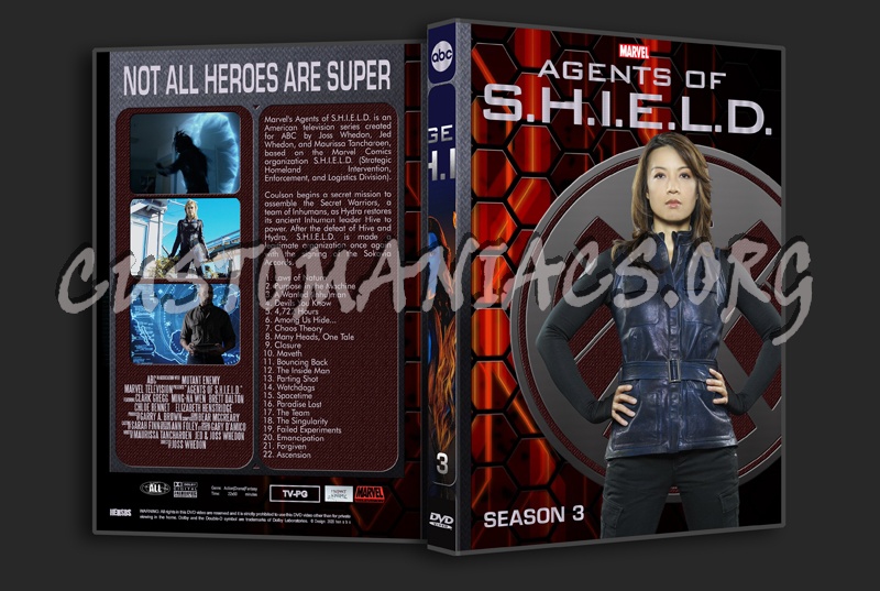 Marvel's Agents of S.H.I.E.L.D. (spanning spine) dvd cover