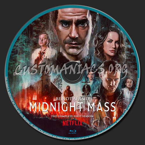 Midnight Mass Season 1 blu-ray label