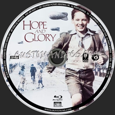 Hope and Glory (1987) blu-ray label - DVD Covers & Labels by ...