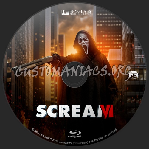 Scream VI blu-ray label