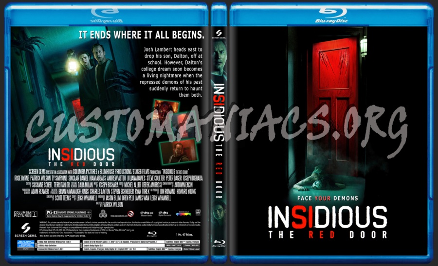 Insidious The Red Door blu-ray cover