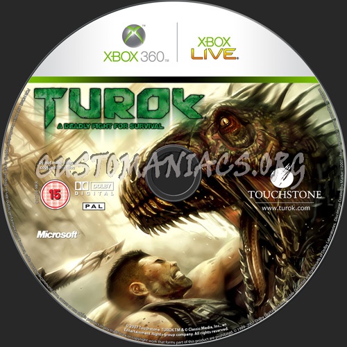 Turok dvd label