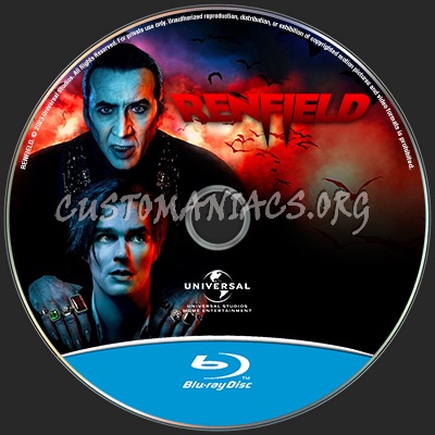 Renfield (2023) Blu-ray Label blu-ray label