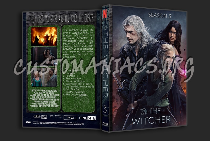 The Witcher Season 3 dvd cover