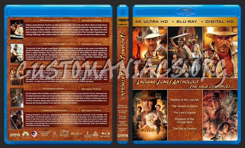 Indiana Jones Anthology (4K) blu-ray cover - DVD Covers & Labels by ...