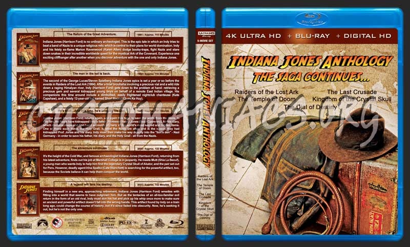 Indiana Jones Anthology (4K) blu-ray cover