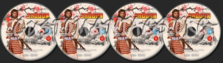 SHOGUN (1980) Disc 1 ~ 4 dvd label