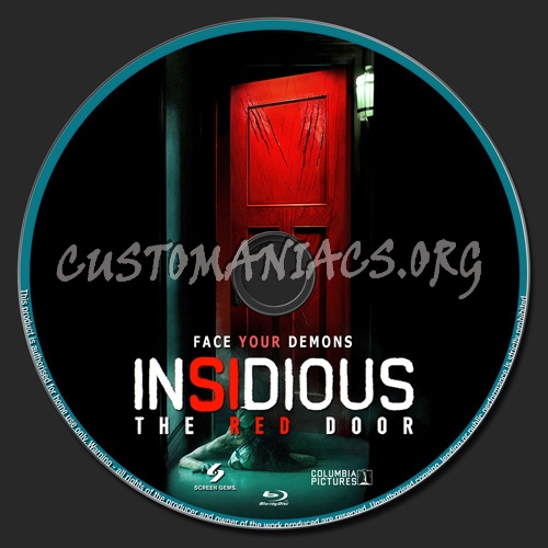 Insidious The Red Door blu-ray label