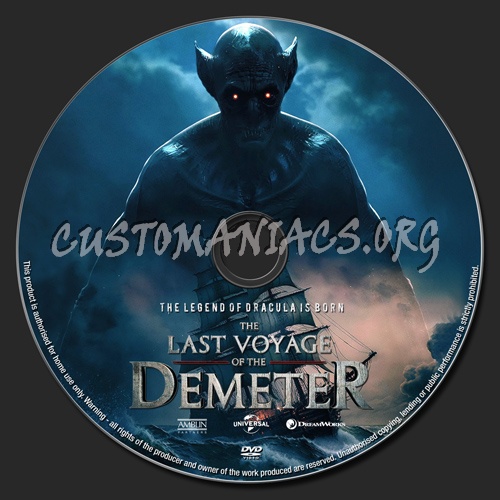 The Last Voyage Of The Demeter dvd label