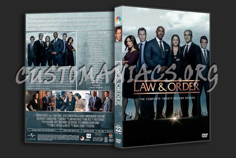 Law & Order - Seasons 1 - 22 dvd cover