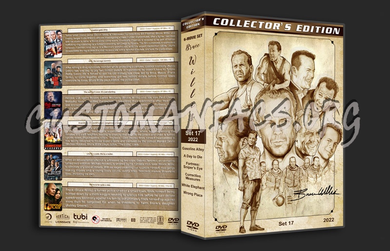 Bruce Willis Filmography - Set 17 (2022) dvd cover