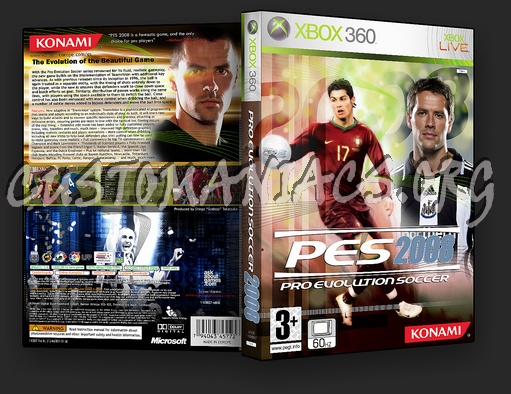 Pro Evolution Soccer 2008 dvd cover